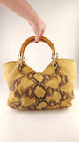 Salvatore Ferragamo Yellow Python Handbag - G0705