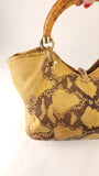 Salvatore Ferragamo Yellow Python Handbag - G0705