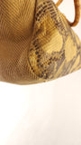 Salvatore Ferragamo Yellow Python Handbag - G0705