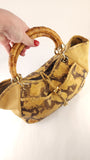 Salvatore Ferragamo Yellow Python Handbag - G0705