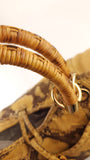 Salvatore Ferragamo Yellow Python Handbag - G0705