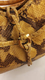 Salvatore Ferragamo Yellow Python Handbag - G0705