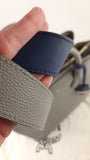 MCM Grey Leather 2way Handbag - G0609