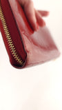 Louis Vuitton Monogram Vernis Red Zippy Wallet - 3650
