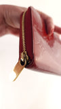 Louis Vuitton Monogram Vernis Red Zippy Wallet - 3650