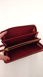 Louis Vuitton Monogram Vernis Red Zippy Wallet - 3650