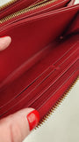 Louis Vuitton Monogram Vernis Red Zippy Wallet - 3650