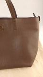 Salvatore Ferragamo Brown Leather Small Tote Bag - 3702