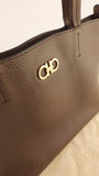 Salvatore Ferragamo Brown Leather Small Tote Bag - 3702