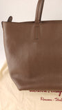 Salvatore Ferragamo Brown Leather Small Tote Bag - 3702