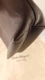 Salvatore Ferragamo Brown Leather Small Tote Bag - 3702