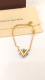 Louis Vuitton Glory V Gold Tone Bracelet - G0619