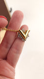 Louis Vuitton Glory V Gold Tone Bracelet - G0619