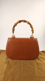 Gucci Brown Leather Bamboo Handle 1947 Top Handle Bag - G0616