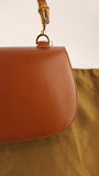 Gucci Brown Leather Bamboo Handle 1947 Top Handle Bag - G0616