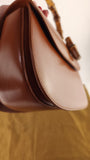 Gucci Brown Leather Bamboo Handle 1947 Top Handle Bag - G0616