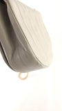 Chanel Blue/Grey Leather Chain Shoulder Bag - 3623