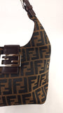 Fendi Zucca Brown Canvas Mamma Bucket Bag - G0570