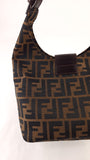 Fendi Zucca Brown Canvas Mamma Bucket Bag - G0570