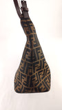 Fendi Zucca Brown Canvas Mamma Bucket Bag - G0570