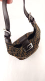 Fendi Zucca Brown Canvas Mamma Bucket Bag - G0570