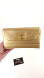 Chanel Gold Leather Pouch - 3500
