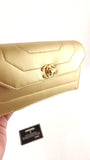 Chanel Gold Leather Pouch - 3500