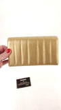 Chanel Gold Leather Pouch - 3500