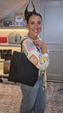 Fendi Zucchino Brown/Black Canvas Tote - G0663
