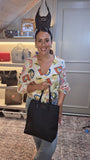 Fendi Zucchino Brown/Black Canvas Tote - G0663