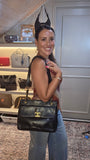 Chanel Black Lambskin Leather Tote - 3467