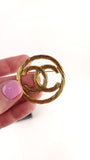 Chanel Gold CC Logo Brooch - G0731