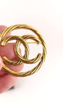 Chanel Gold CC Logo Brooch - G0731
