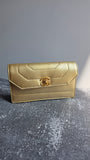 Chanel Gold Leather Pouch - 3500