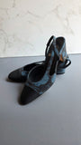 Chanel Denim Slingback Heels - G0741