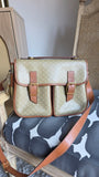 Celine Beige Macadam 2way Shoulder Bag - G0576
