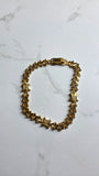 Celine Gold Tone Macadam Chain Bracelet - G0549