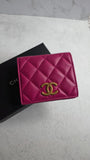 Chanel Pink Lambskin Compact Wallet - 3488