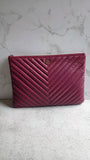 Chanel V Stitch Purple/Pink Clutch - G0516