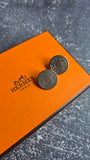 Hermes Clou de Selle Silver Tone Clip-on Earrings - G0599