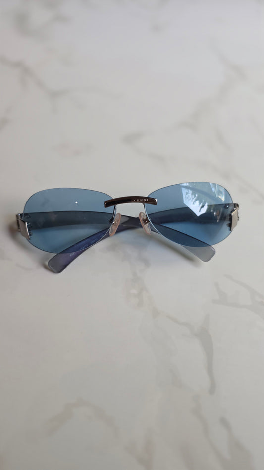 Chanel Coco Mark Purple and Blue Sunglasses - 3692