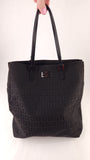 Fendi Zucchino Brown/Black Canvas Tote - G0663