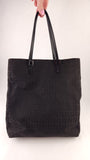 Fendi Zucchino Brown/Black Canvas Tote - G0663