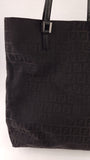 Fendi Zucchino Brown/Black Canvas Tote - G0663