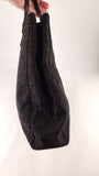 Fendi Zucchino Brown/Black Canvas Tote - G0663
