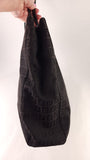 Fendi Zucchino Brown/Black Canvas Tote - G0663