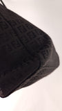 Fendi Zucchino Brown/Black Canvas Tote - G0663