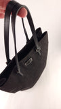 Fendi Zucchino Brown/Black Canvas Tote - G0663