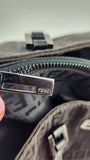 Fendi Zucchino Brown/Black Canvas Tote - G0663