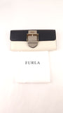Furla Black/Cream/Grey Leather Long Wallet - G0700